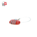 Mini travel metal combination love heart shape luggage pad lock